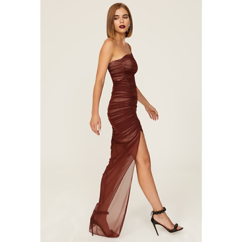 Nookie Mecca Mesh Gown Brown S
